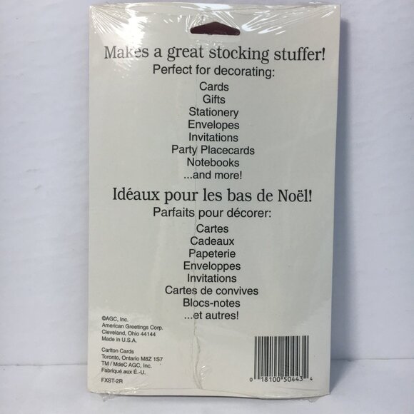 American Greetings Vintage Christmas Stickers Set Of 4 Sheets Crafts Decorating - Picture 3 of 9